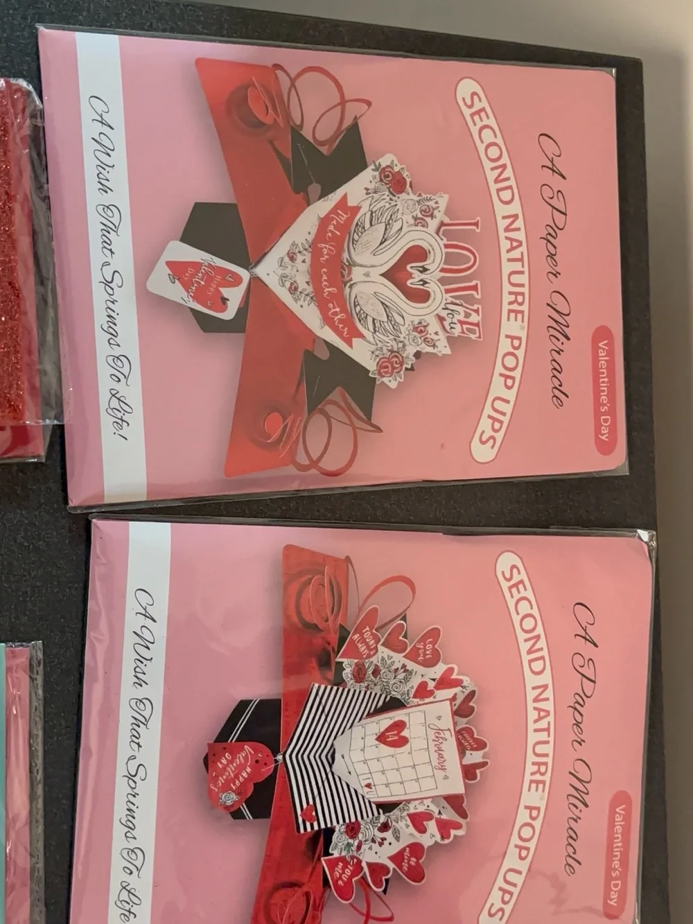 Valentine Pop-Up Card Duo - Pink & Red